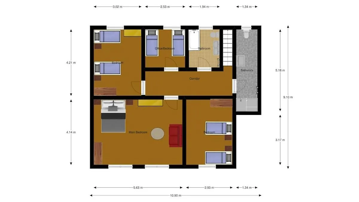 Villa With Garden, Pool And Views, Remote-Working 캄파네트 펜션